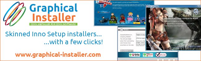 Graphical Installer for Inno Setup - cool looking skinned installers